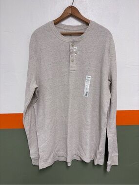 Light Weight Waffle Henley